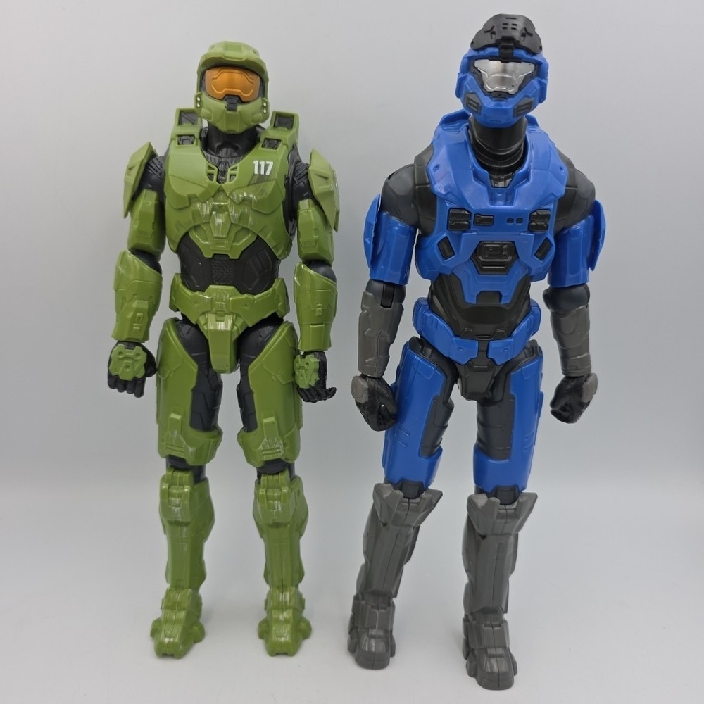 Halo SPARTAN MK V (B) 12" Action Figure Jazwares Lot Of 2